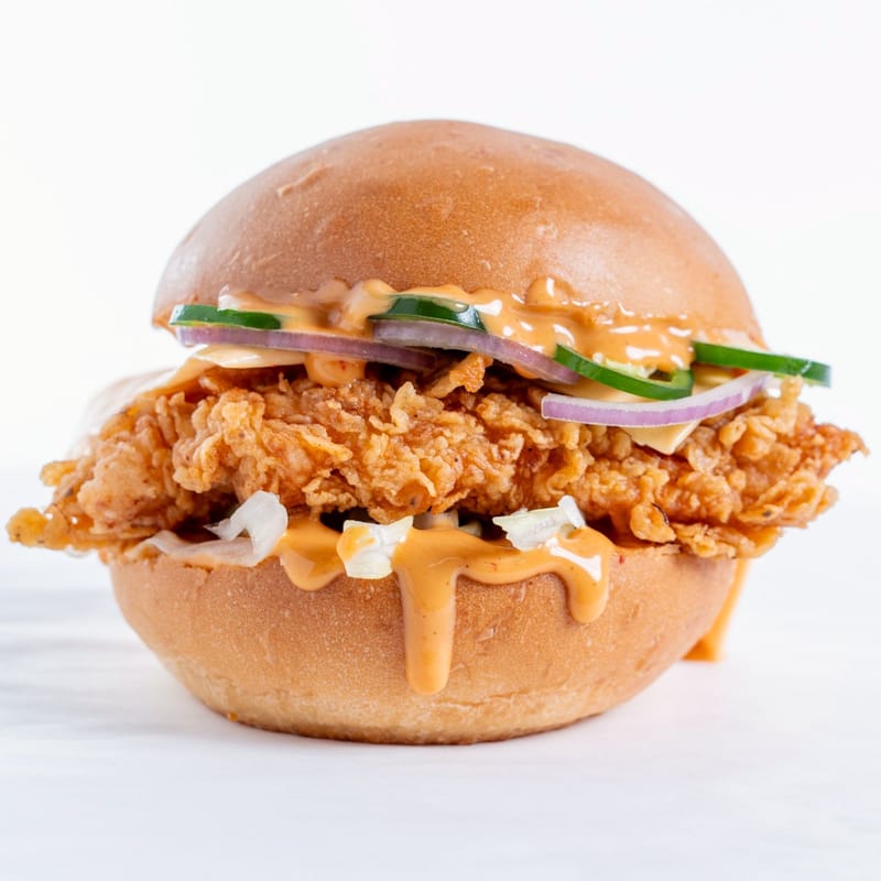 Jalapeño chicken burger