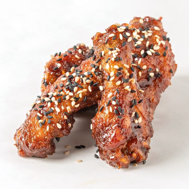 Sesame glazed wings